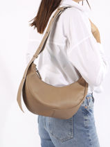 Sac Bandoulire Sosoomao Cuir Etrier Beige sosoomao ECSO057M-vue-porte