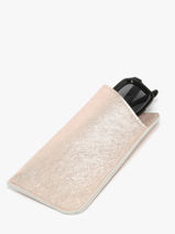 Sunglass Case Etincelle Irise Leather Etrier Pink etincelle irisee EETI5017-vue-porte